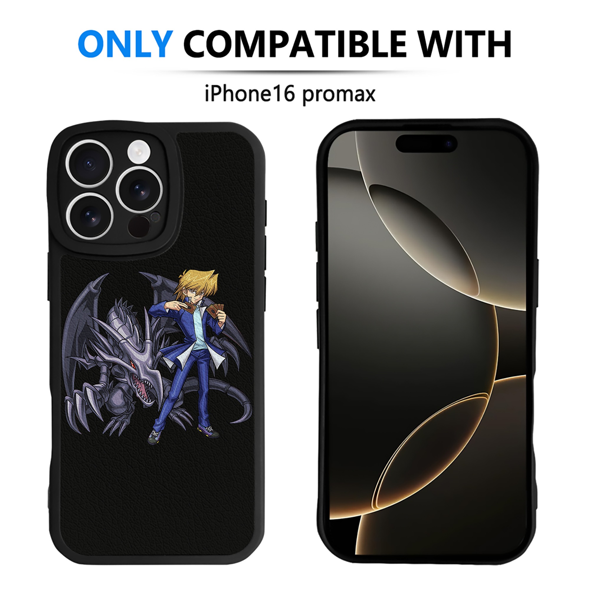 （画像用） 遊☆戯☆王 Yu-Gi-Oh! 【iPhone 16シリーズ対応】シリコンスマホケース（レザー調） 材質：シリコン